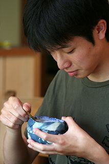 池田夕子さんの青いフリーボウル